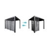 Panel Żaluzjowy Stały - Pergola tarasowa MIRADOR Solid 80 i Basic 88 - Antracyt